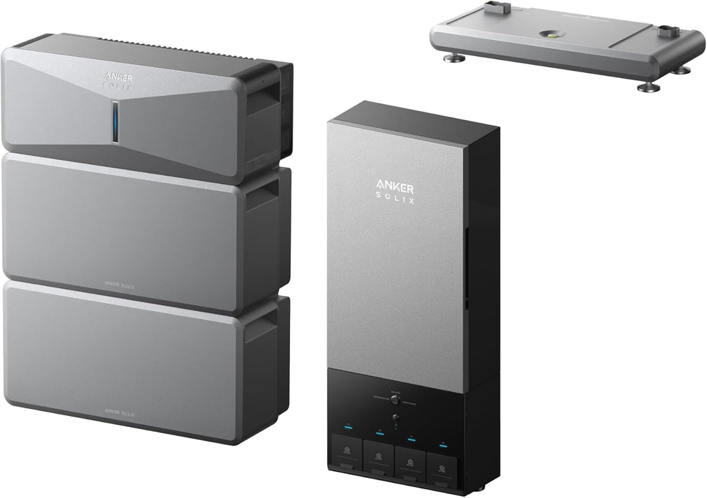 Anker SOLIX E10, Power Dock and Extra Battery, 12kWh Expandable to 90kWh, 10kW Turbo Output, 200A Whole-Home Automatic Backup, Reduce Bills, NEMA 4 & 3R, Up to 12-Month 0% APR