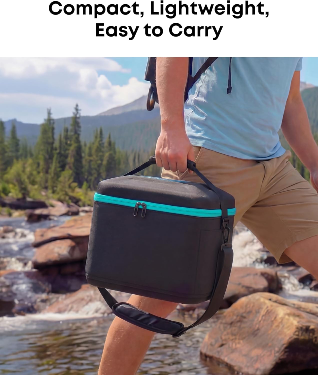Anker 535 Portable Power Station with Carrying Case Bag, 512Wh Solar Generator (Solar Panel Optional),500W 9-Port Powerhouse, 4 AC Outlets, 60W USB-C PD Output, LED Light for Outdoor Camping, RV
