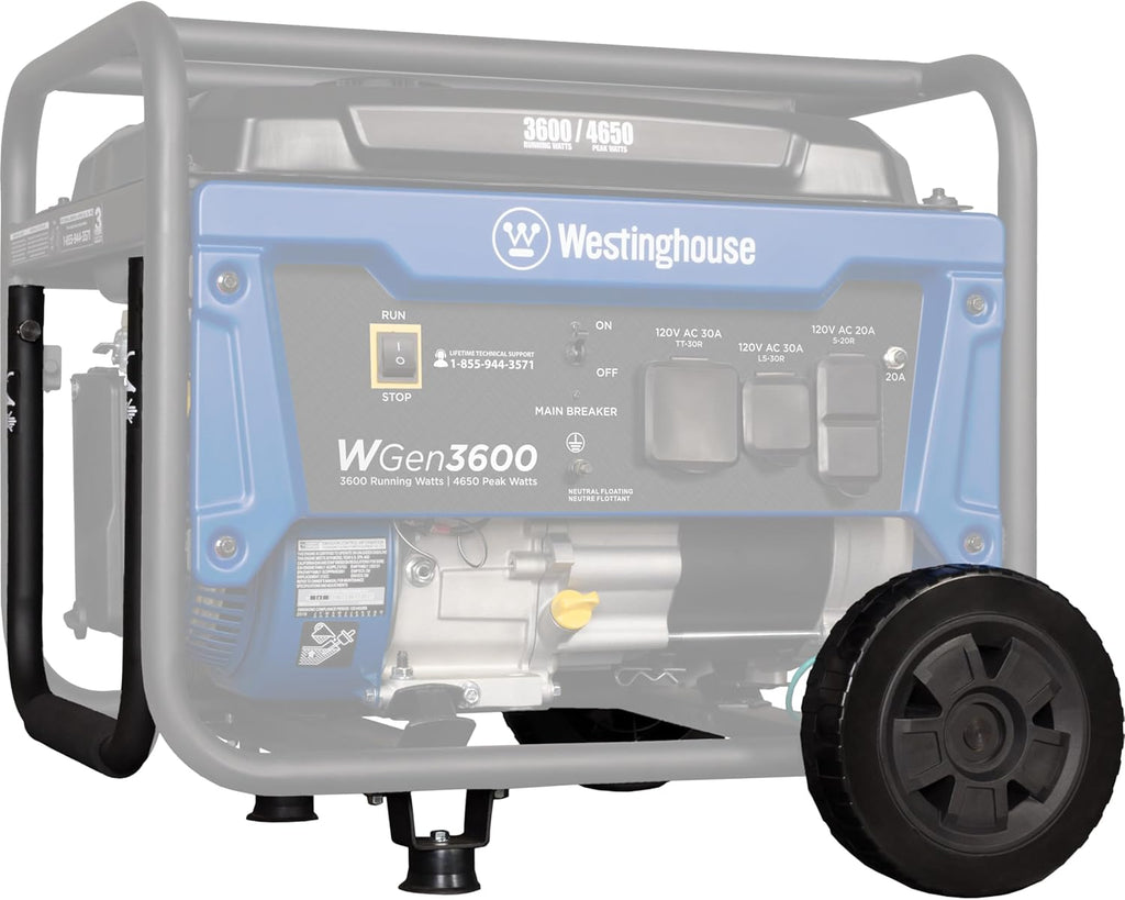 Westinghouse Outdoor Power Equipment Portable Generator Wheel and Handle Kit for WGen2000 WGen3600v, WGen3600, and WGen3600DF