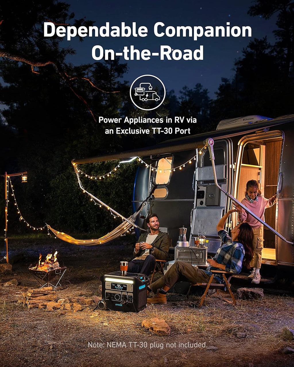 Anker SOLIX F2000 Portable Power Station, PowerHouse 767, 2400W Solar Generator, GaNPrime Battery Generators for Home Use, LiFePO4 Power Station for Outdoor Camping, and RVs (Solar Panel Optional)