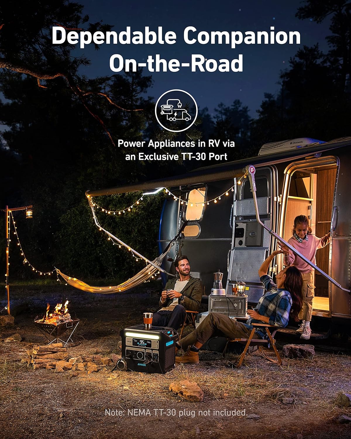 Anker SOLIX F2000 Portable Power Station, PowerHouse 767, 2400W Solar Generator, GaNPrime Battery Generators for Home Use, LiFePO4 Power Station for Outdoor Camping, and RVs (Solar Panel Optional)